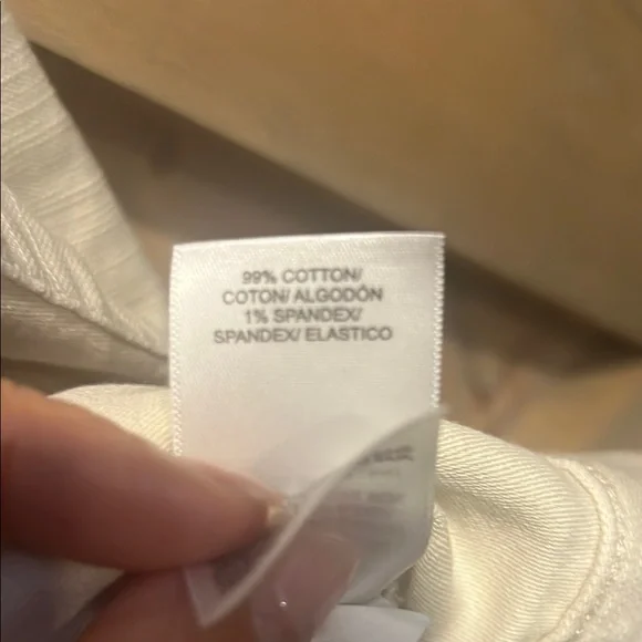 Lucky 🍀 Brand Women's Cream 💯 cotton Jacket L - Picture 4 of 8